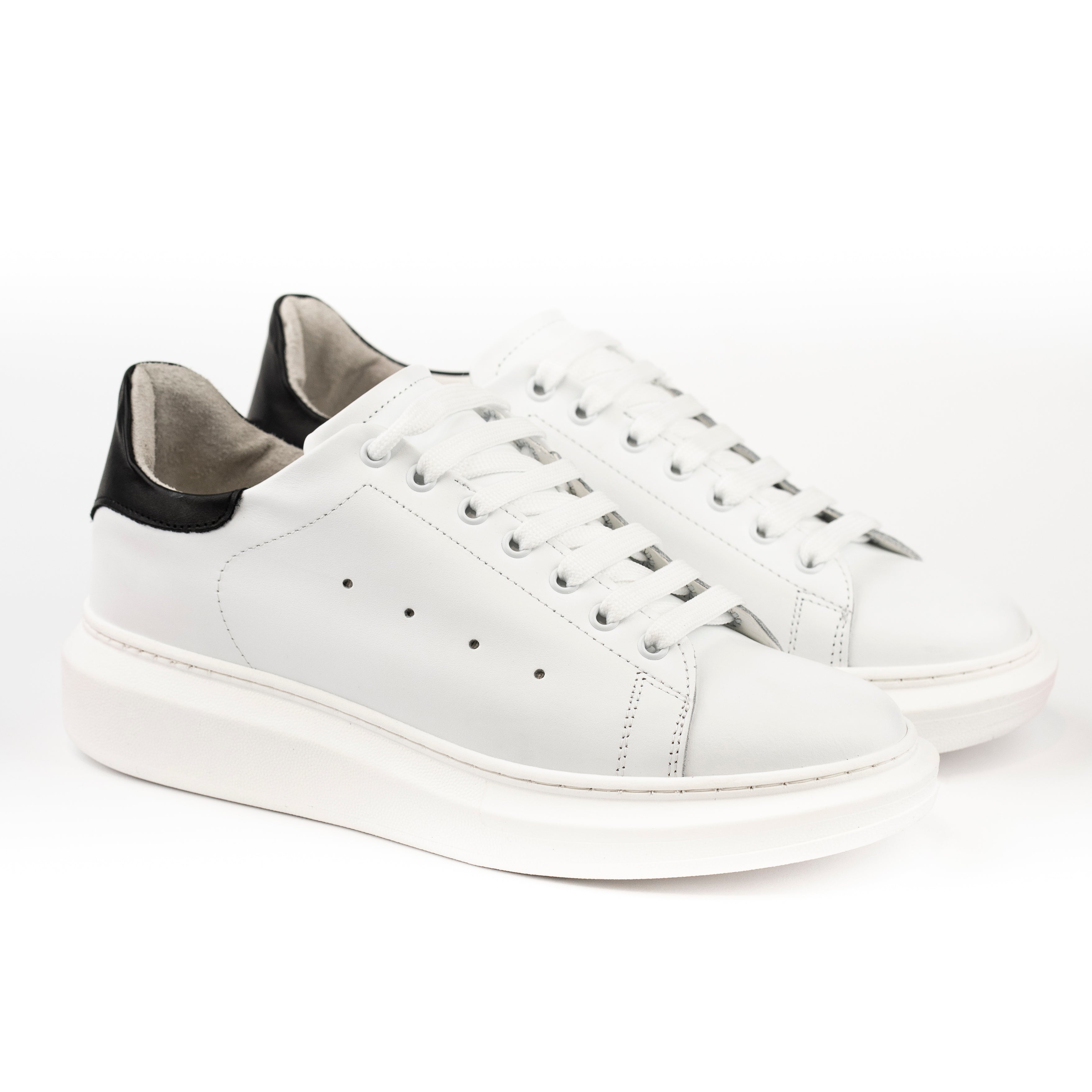 Sneakers in pelle liscia