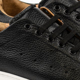 Hammered leather sneakers 